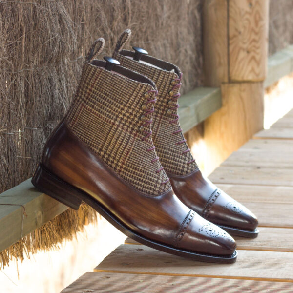 The Savile Boot – Tweed & Hand-Polished Leather